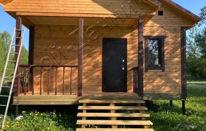 4 Брусовой дом ОД-18, 6Х7.5м, 42 М², Псковская область, Новоржевский район, деревня Прусы (7)